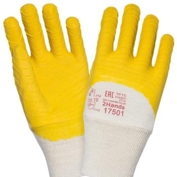 Перчатки ХБ с латексным покрытием "TZ-6 Ultra Soft"